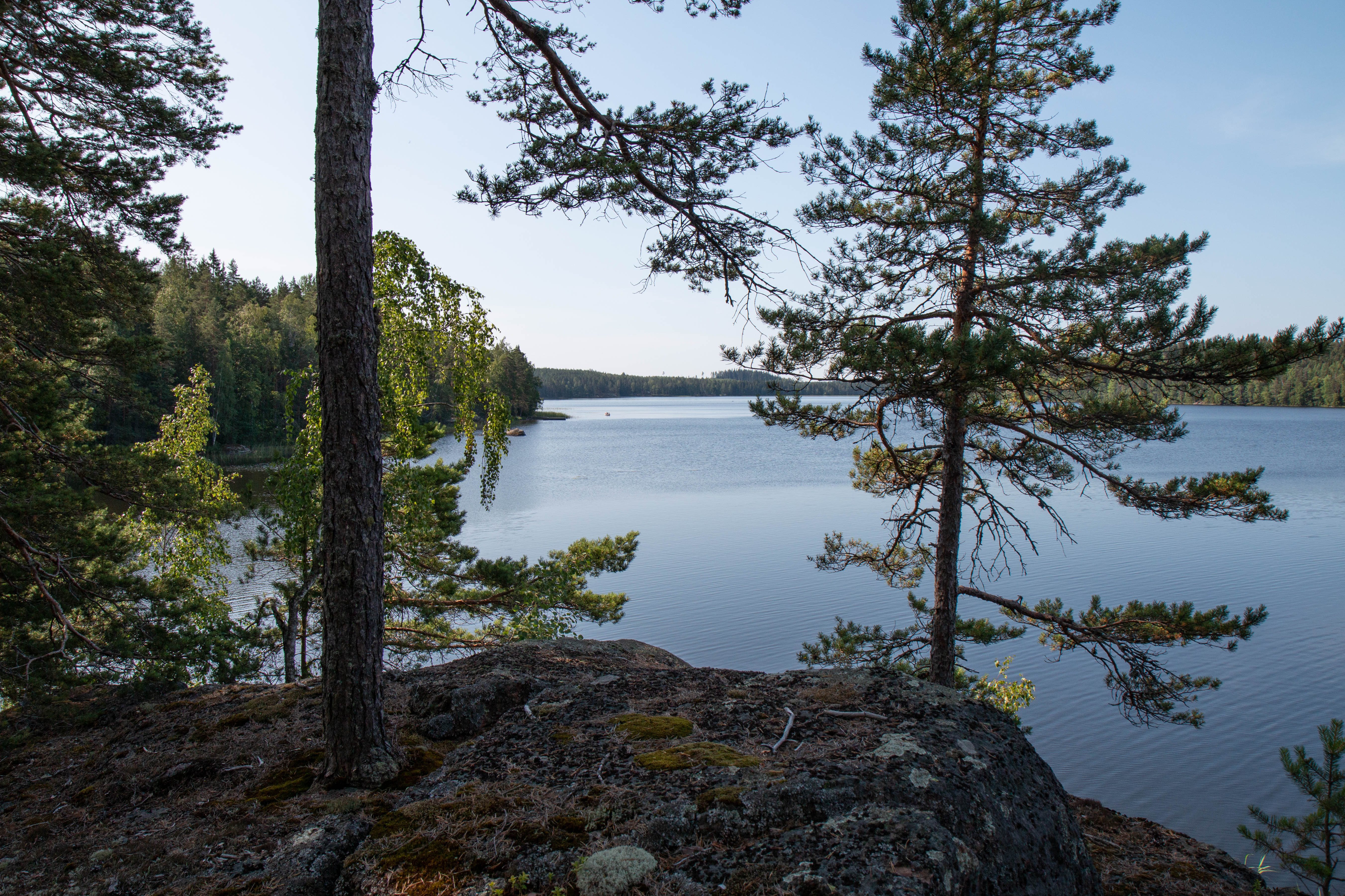 Järvimaisema kalliolta